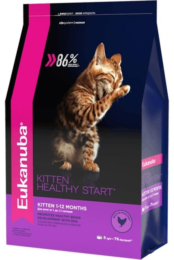 Сухой корм Eukanuba Kitten для котят и беременных/кормящих кошек 400гр