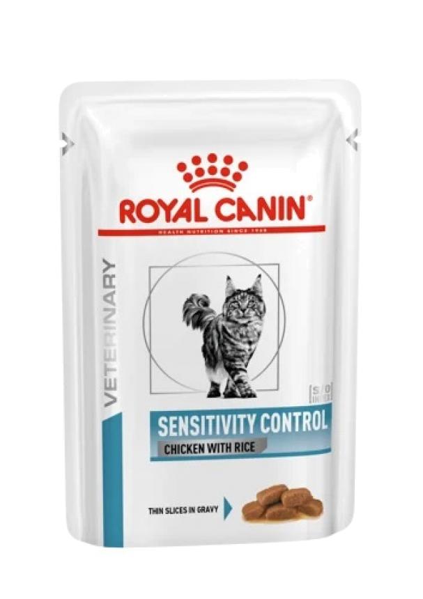 Пауч Royal Canin Sensitivity Control для кошек, при аллергии и пищевой неперносимости, курица 85гр