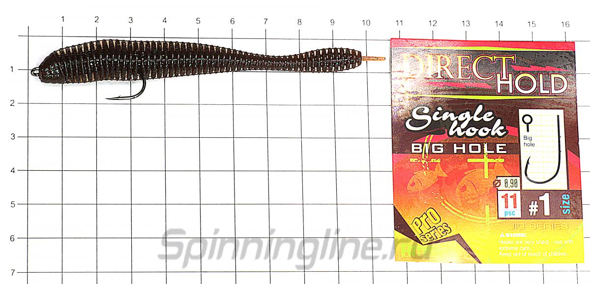 Приманка Reins Bubbring Shaker 4" 007 Ebimiso/Miso Shrimp - фотография оснащения приманок 2