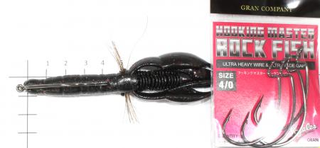 Bait Breath - Приманка Bys Craw 5,5" black/blue 141B - фотографии оснащения приманок