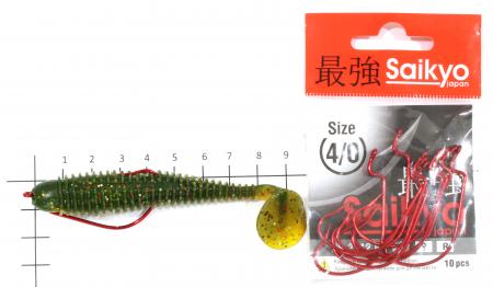 Allvega - Приманка Fat Bonito 95 green oil confetti - фотографии оснащения приманок