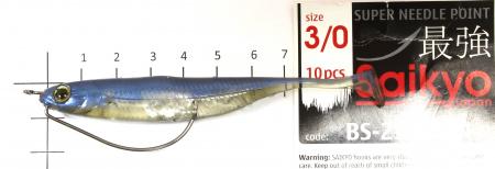 Fish Arrow - Приманка Flash J Shad 4" 06 kosan ayu/silver - фотографии оснащения приманок