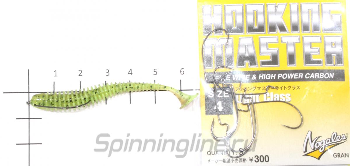 Приманка Keitech Swing Impact 2.5" Orange Flash - фотография оснащения приманок 3
