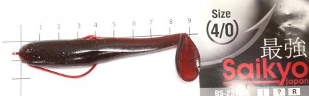Daiwa - Приманка Tensui 4" watermelon pro-blue - фотографии оснащения приманок