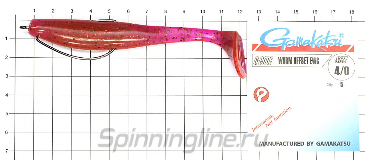 Приманка Narval Choppy Tail 120 007-Purple Spring - фотография оснащения приманок 3