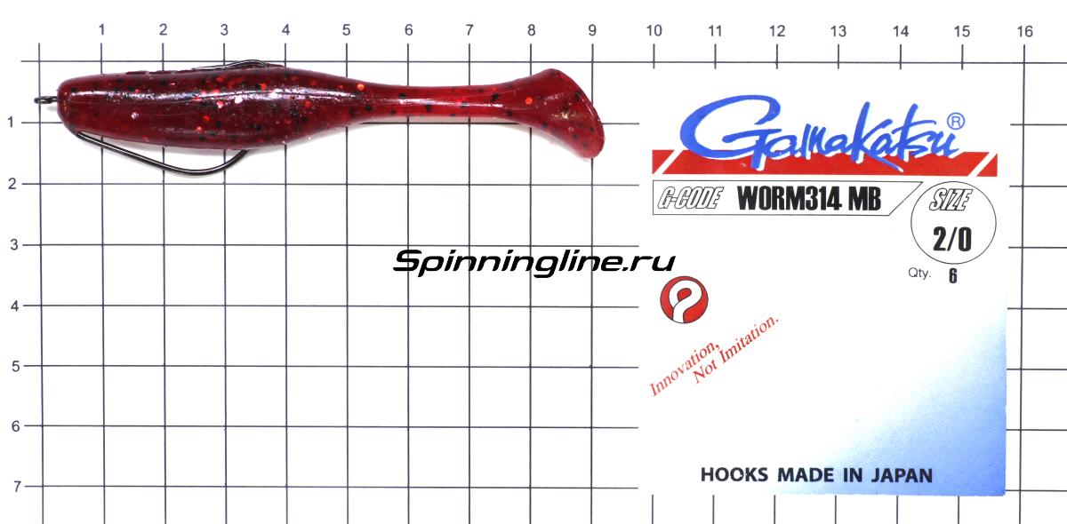 Приманка Select Crazy Shad 4" 050 - фотография оснащения приманок 2