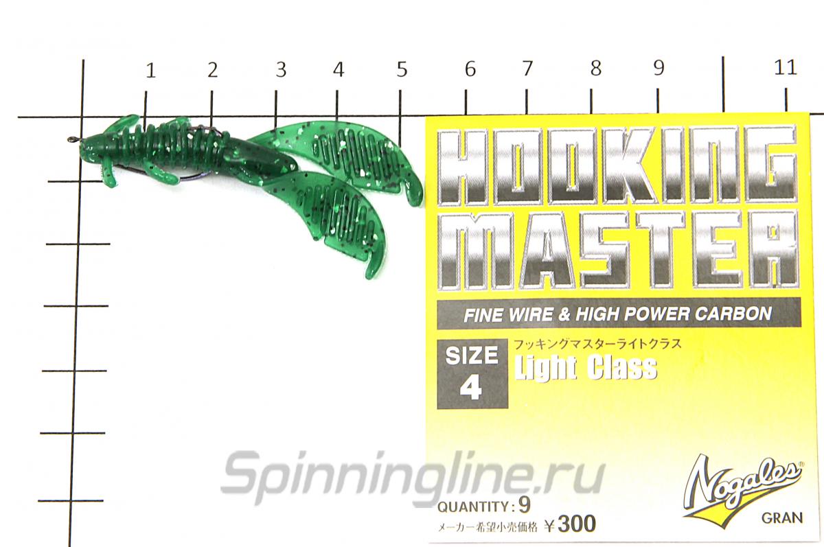 Приманка Reins AX Craw 2" Mini 419 Chart Pepper - фотография оснащения приманок 2