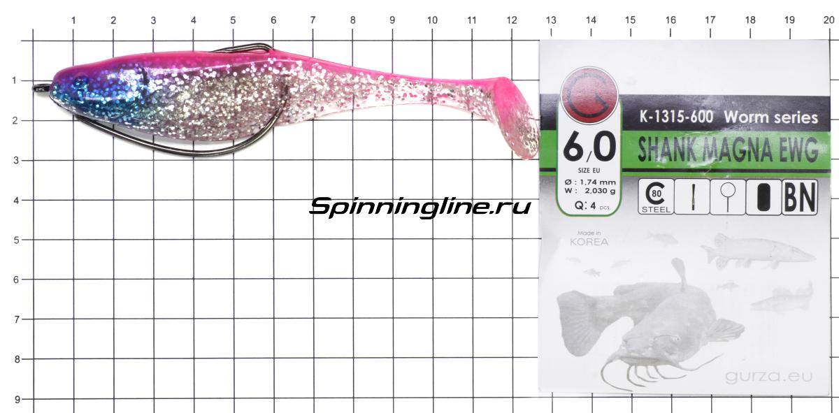 Приманка Narval Commander Shad 120 020-Magic Perch - фотография оснащения приманок 1