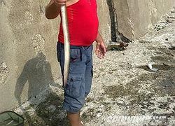 Речной угорь.Поймал в порту.