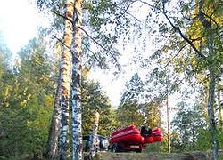 Испытание для машины. Подъем лодки.