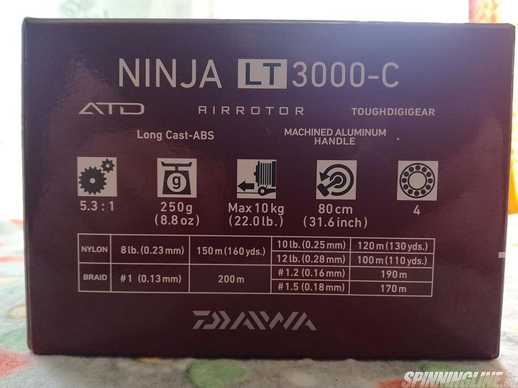 Изображение 2 : Катушка Daiwa Ninja 18 LT 3000-C: невозможно не заметить!