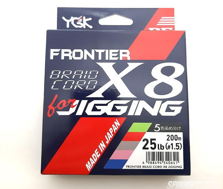  Изображение 1 : Обзор плетенки YGK Frontier Braid Cord X8 For Jigging 