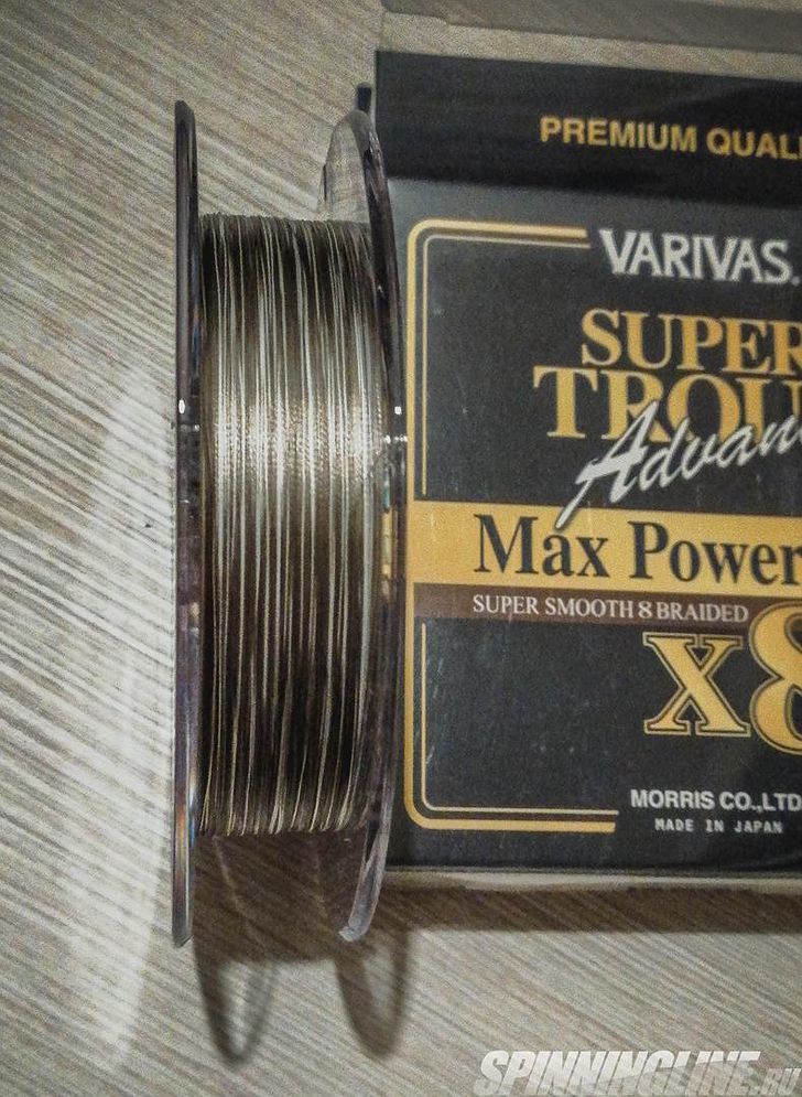  Изображение 3 : Обзор плетеного шнура Varivas  Super Trout Advance Max Power PE. 