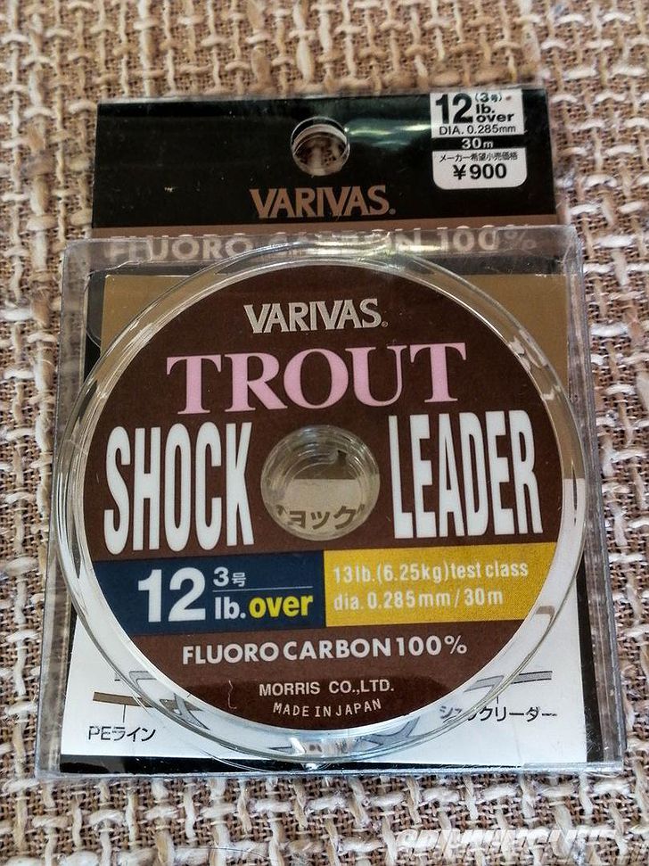 Изображение 4 : Обзор флюорокарбона Varivas Trout Shock Leader.