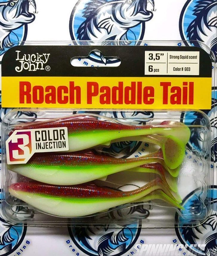  Изображение 2 : Lucky John Roach Paddle Tail “3,5”:рабочая приманка по щуке.