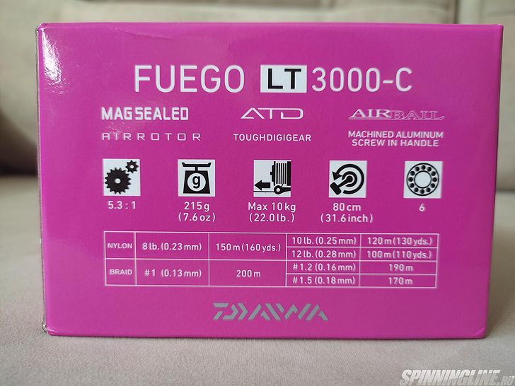 Изображение 2 : Катушка Daiwa Fuego 20 LT 3000-C: теперь ещё надёжнее!