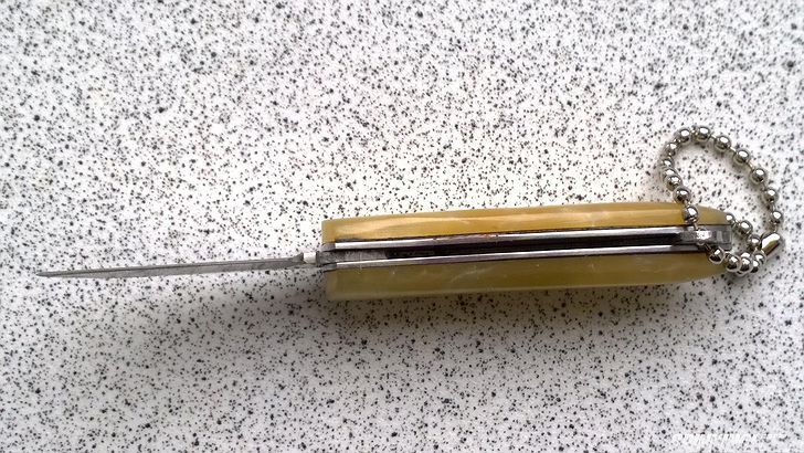 В разложенном, рабочем состоянии длина ножа Kosadaka N-F31G составляет 94 миллиметра