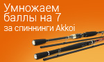 Акция Умножаем баллы за спиннинги Akkoi